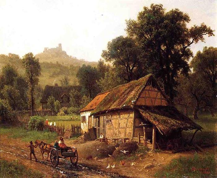 Albert Bierstadt In_the_Foothills oil painting image